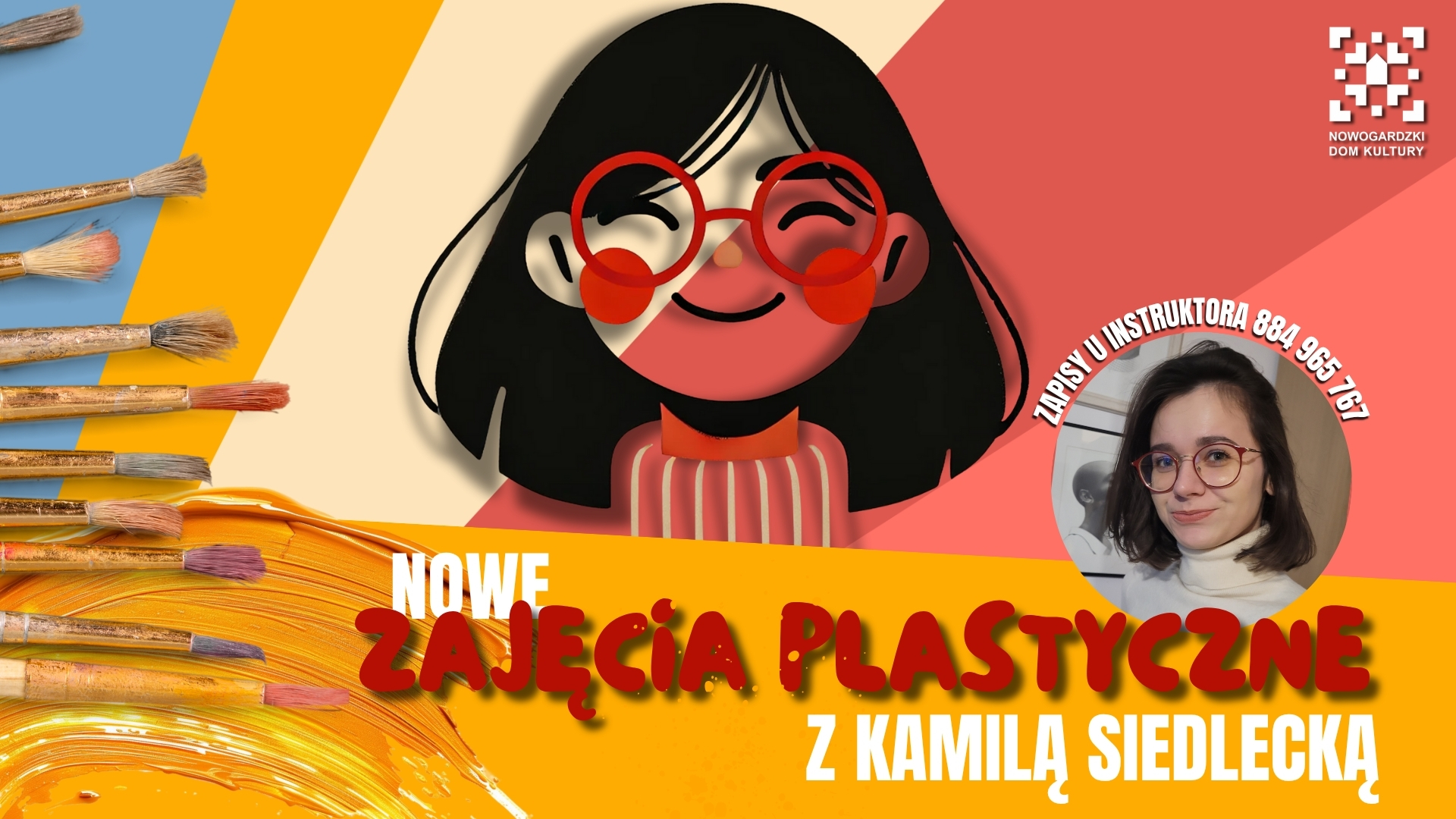 NOWE ZAJĘCIA PLASTYCZNE w NDK z KAMILĄ SIEDLECKĄ